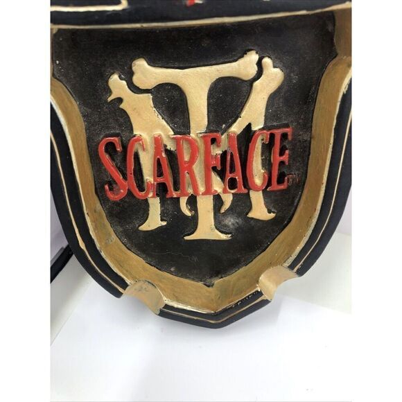 Scarface  Small Glass Ashtray Tony Montana Al Pacino Universal Studios - Picture 5 of 13